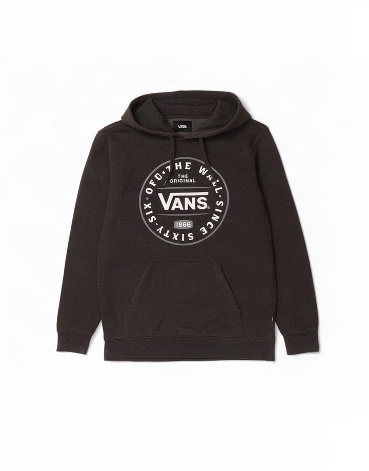 Vans muška majica s kapuljačom s kapuljačom, mali sivi pamuk