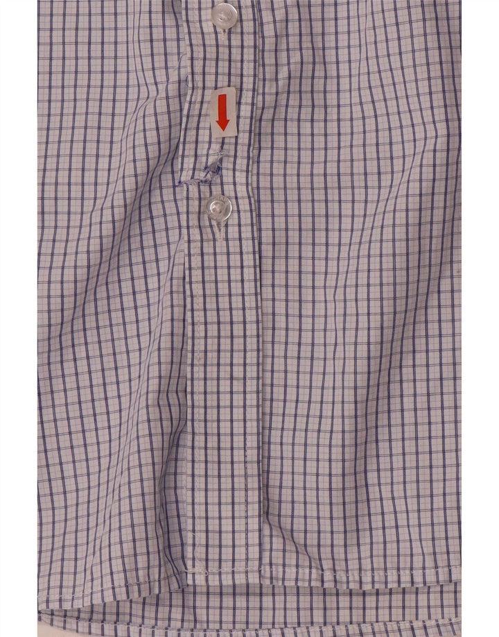 Chaps muška majica standardnog kroja veličina 16 16,5 velika plava gingham viskoza