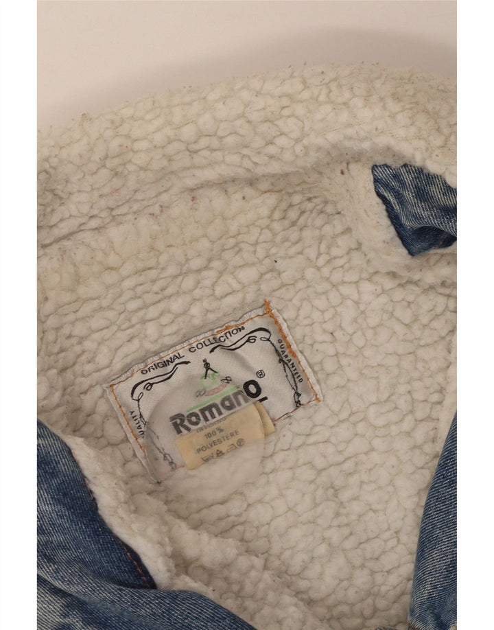 Romano muška Sherpa traper jakna UK 42 XL plavi poliester