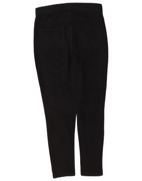 Marks & Spencer ženske crop jegging traperice UK 10 male W27 L24 crni pamuk