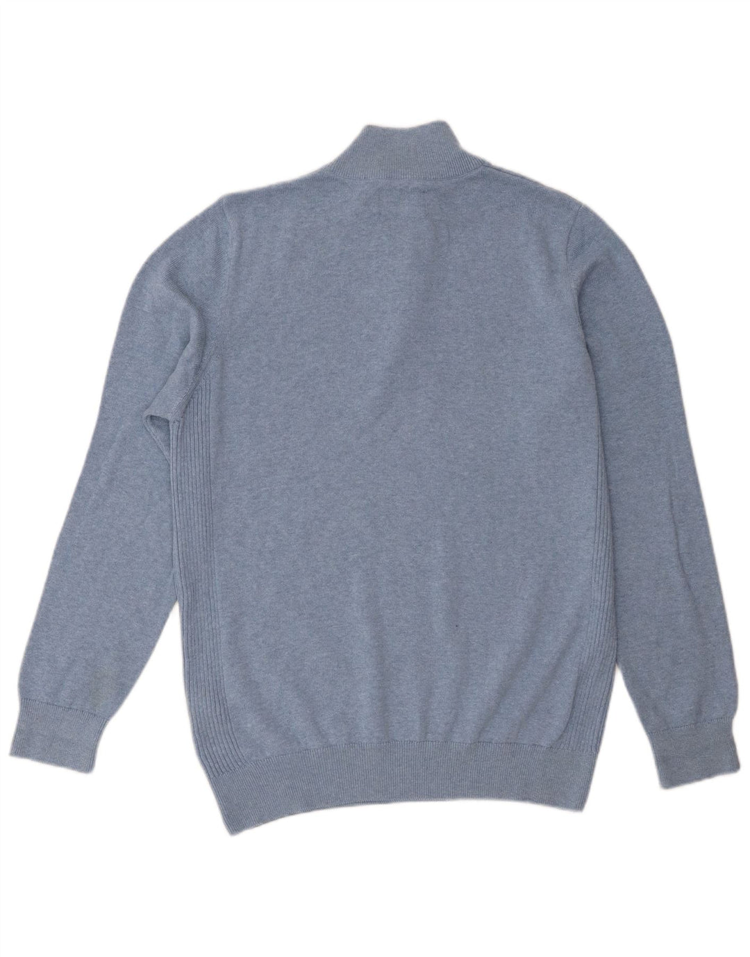 Barbour muški džemper s izrezom i srednje plavim pamukom