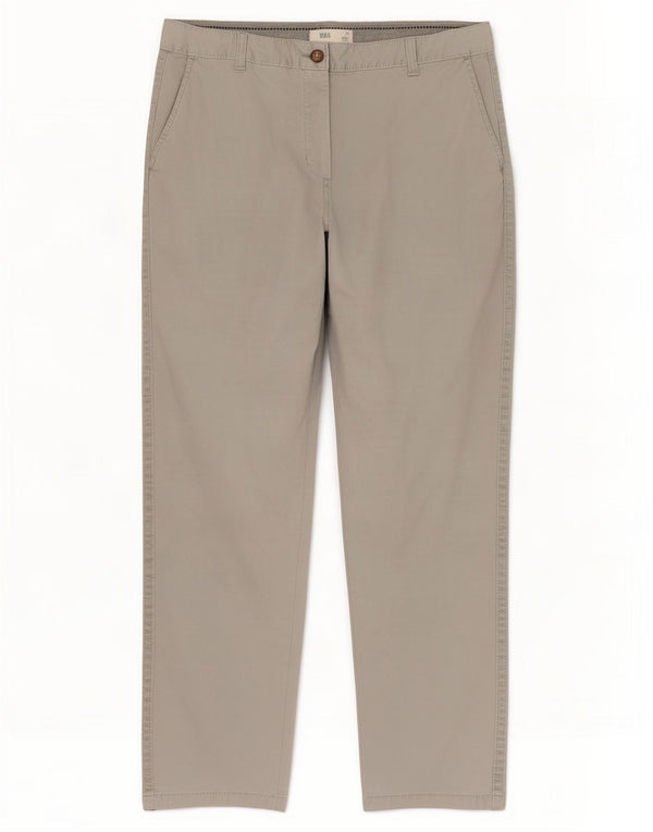 Marks & Spencer ženske ravne chino hlače UK 10 male W30 L26 sive