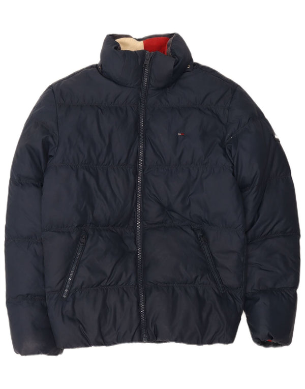 Tommy Hilfiger ženska prevelika podstavljena jakna UK 10 mala tamnoplava