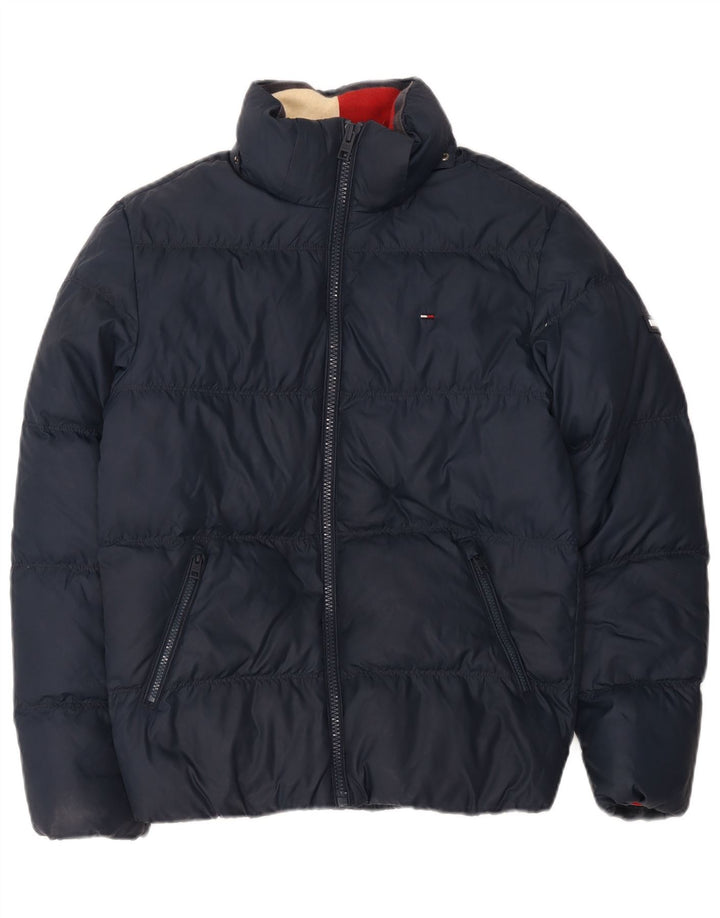 Tommy Hilfiger ženska prevelika podstavljena jakna UK 10 mala tamnoplava