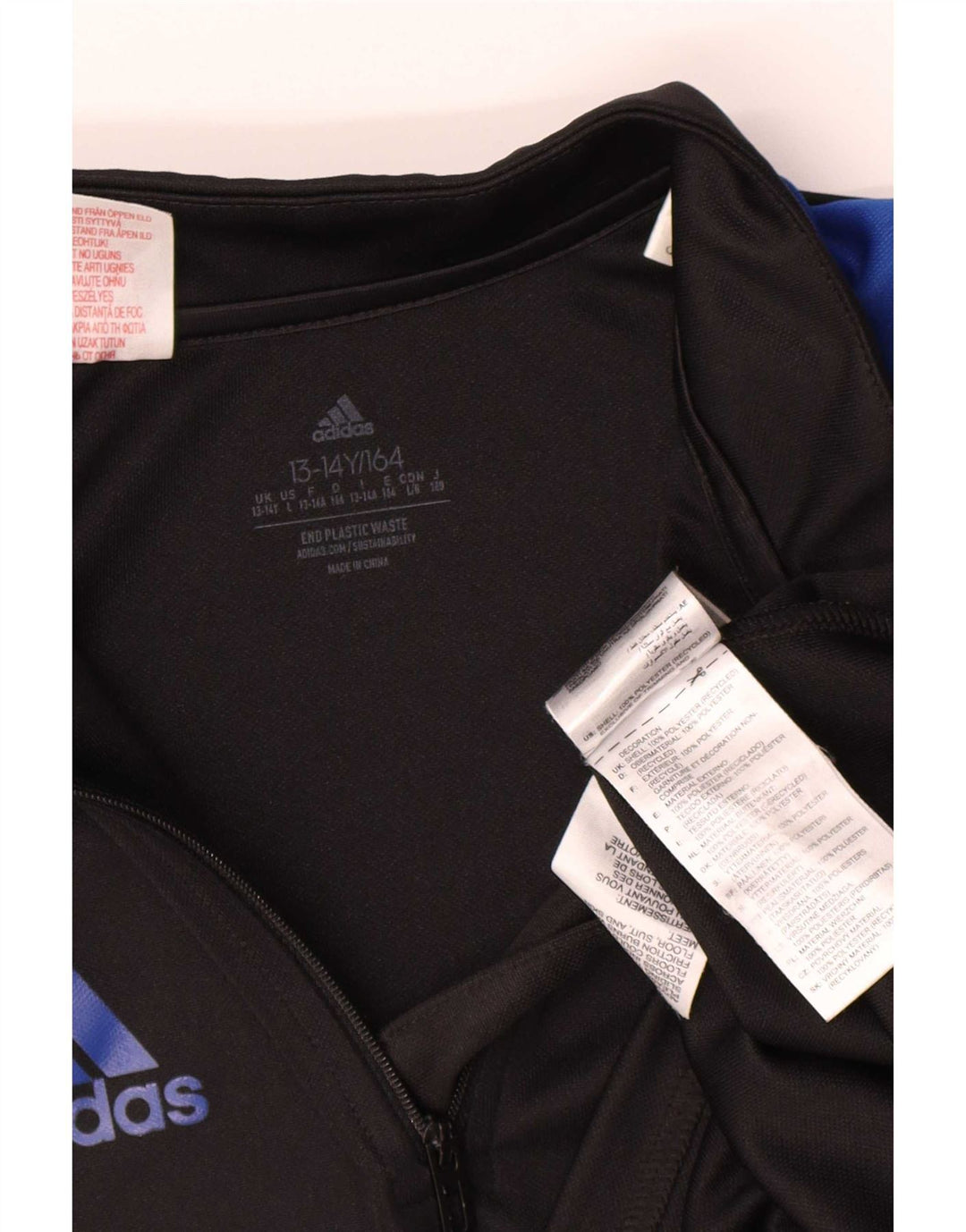 Adidas Boys Aeroready Pullover Trenirka Top 13-14 Years Black Colourblock
