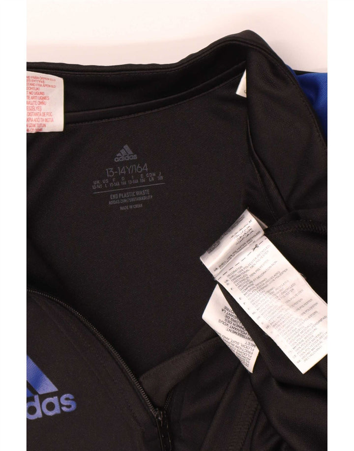 Adidas Boys Aeroready Pullover Trenirka Top 13-14 Years Black Colourblock