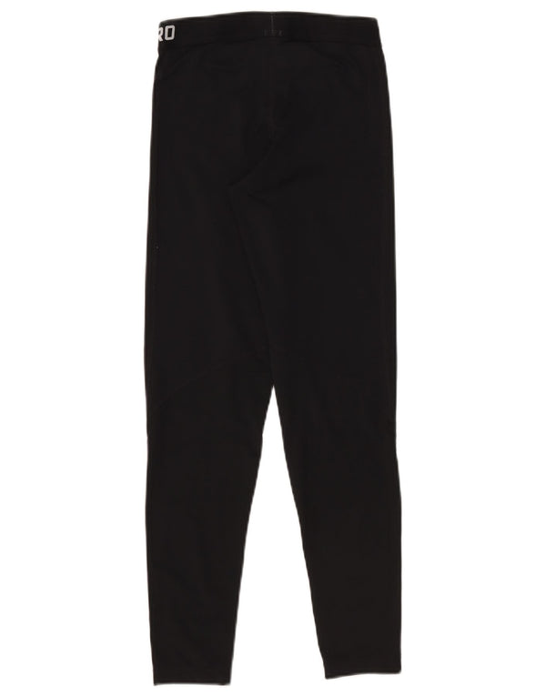 Nike Ženske Dri Fit Graphic Leggings UK 12 Srednje crni poliester
