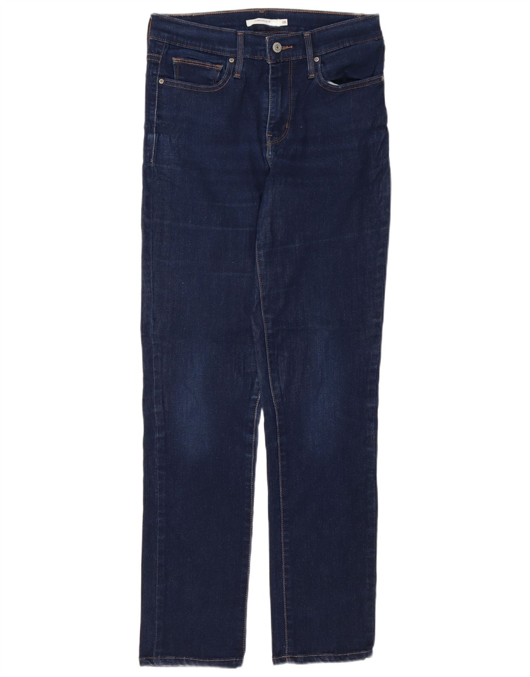 LEVI'S Ženske uske traperice za mršavljenje W28 L30 Plavi pamuk