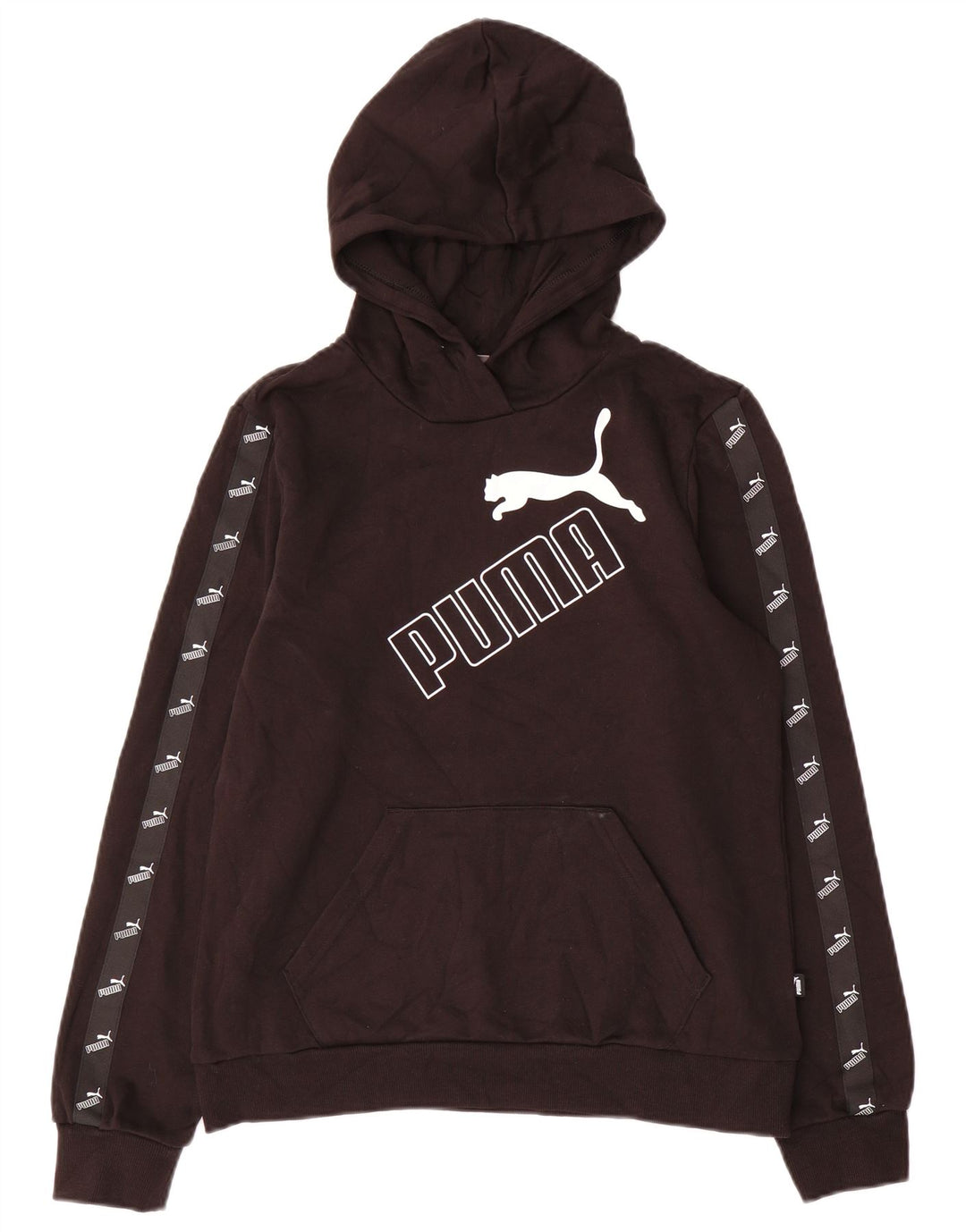 PUMA Ženska majica s kapuljačom s kapuljačom UK 14 Srednje crni pamuk