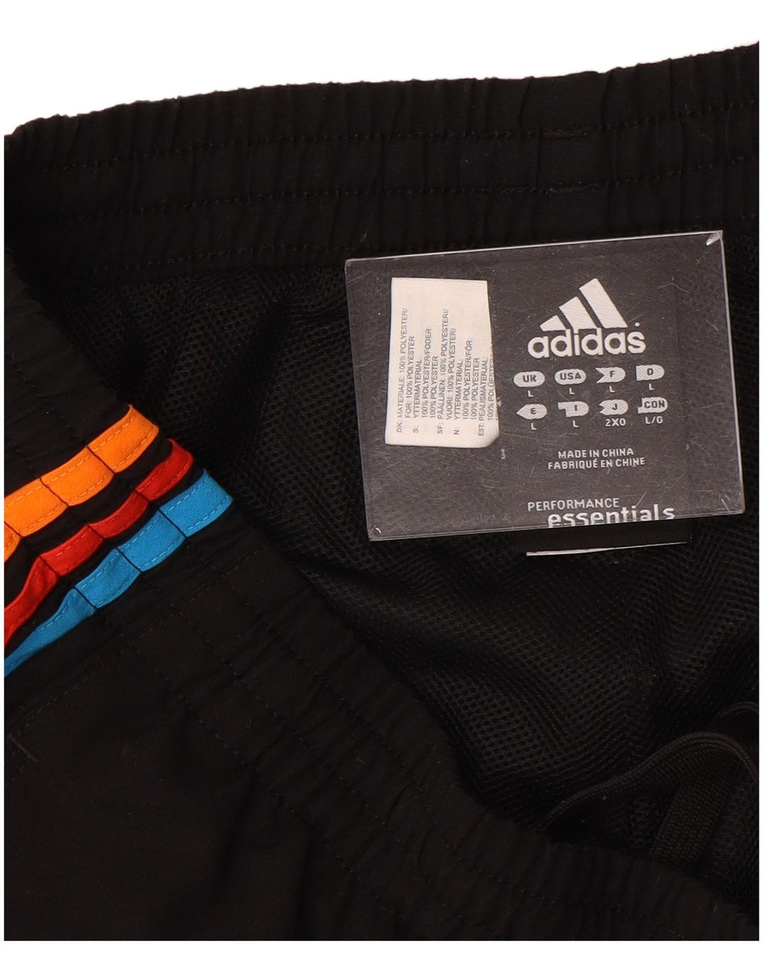 ADIDAS muške sportske kratke hlače veliki crni poliester