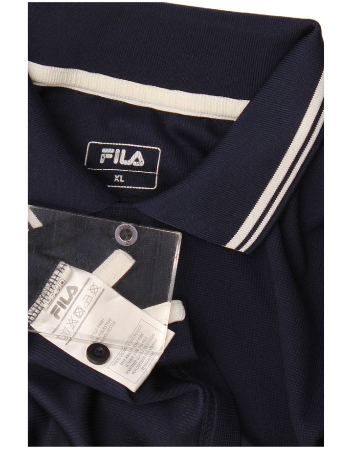 Fila muška polo majica XL tamnoplavi poliester