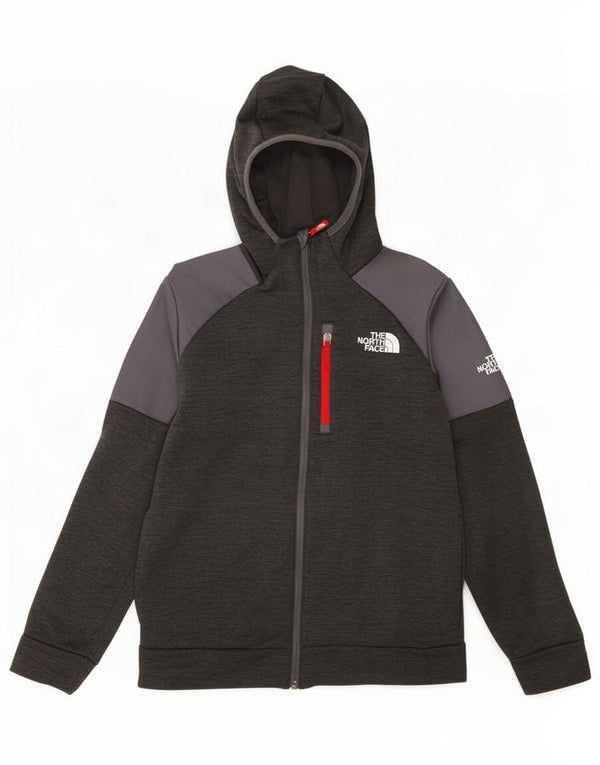 The North Face Boys pulover s kapuljačom s patentnim zatvaračem 14-15 godina XL u sivoj boji