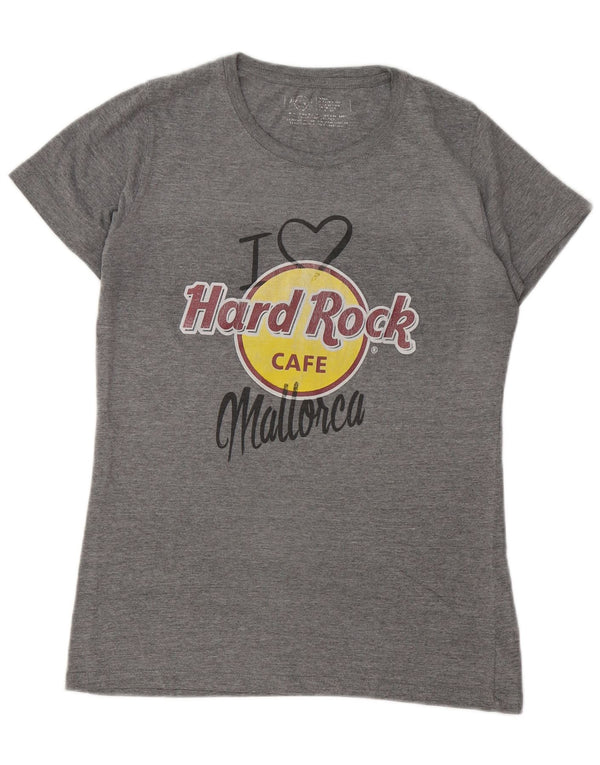 Hard Rock Cafe Ženska majica kratkih rukava Mallorca Graphic Top UK 14 srednje siva
