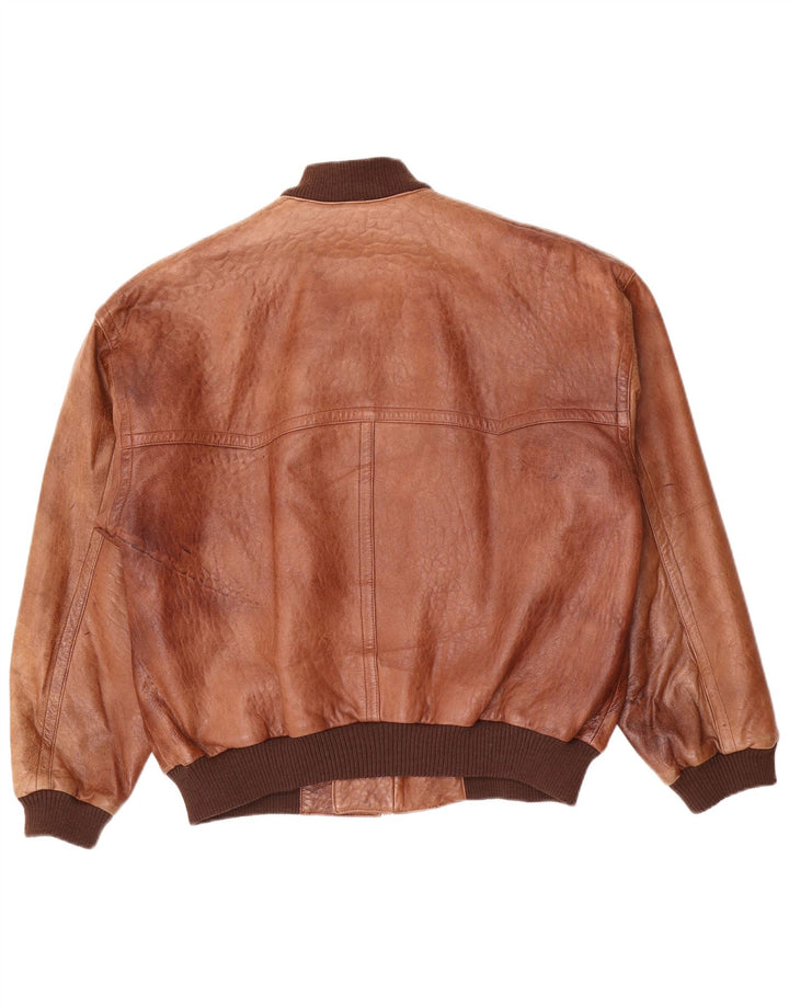 Vintage muška kožna jakna UK 40 Large Brown