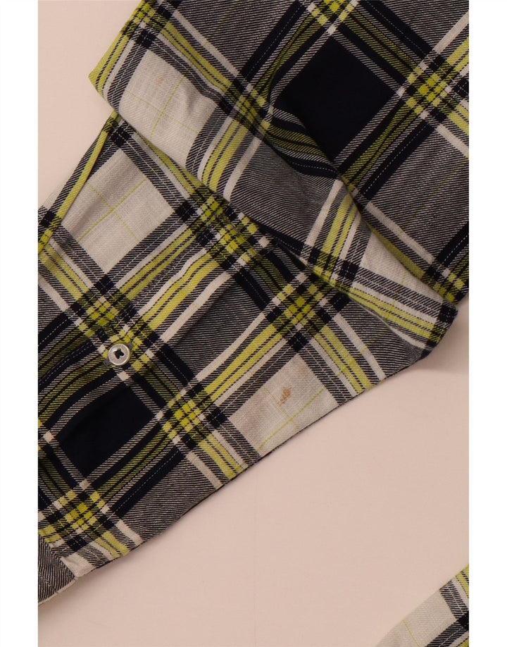 Benetton muška karirana košulja, velika tamnoplava karirana pamuk