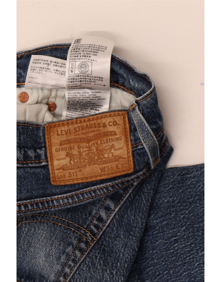 Levi's muške 511 uske traperice W36 L32 plavi pamuk