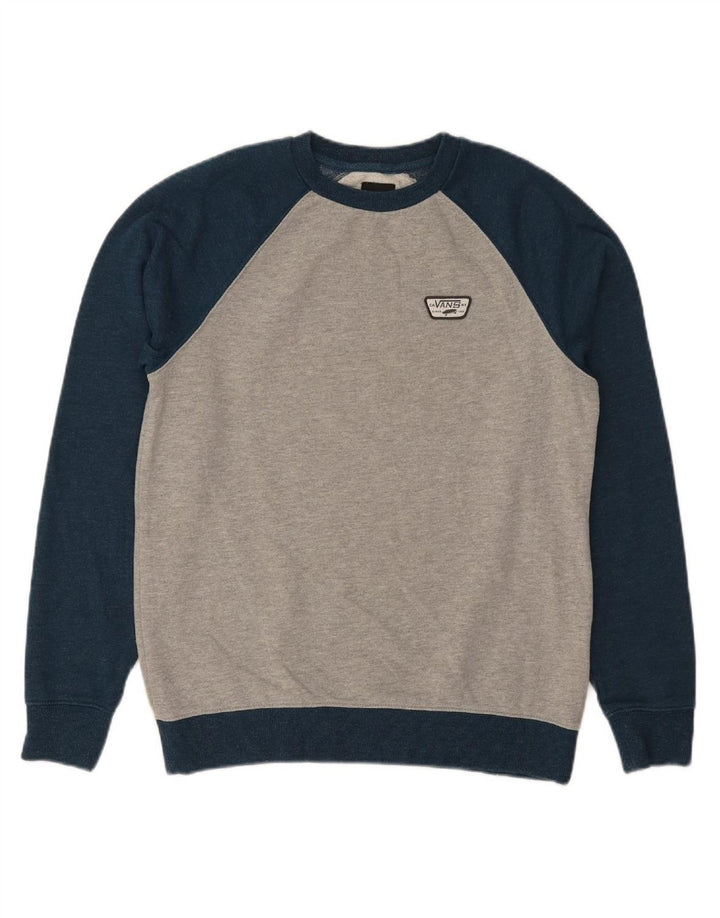 VANS Mens Sweatshirt Jumper XS Grey Colourblock