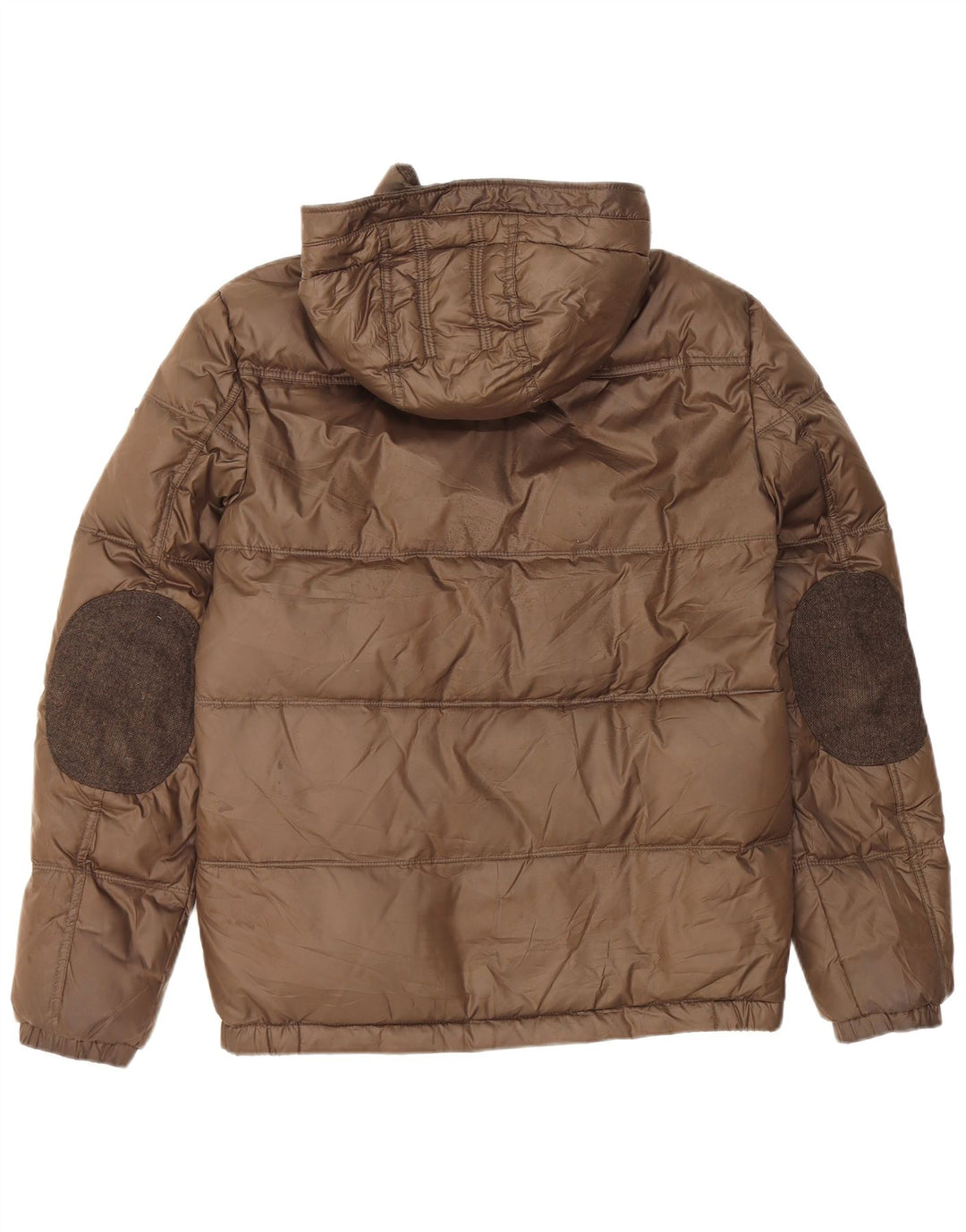 Guess muška podstavljena jakna s kapuljačom UK 34 XS smeđi poliester