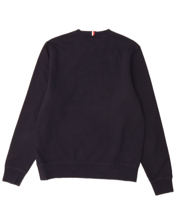 Tommy Hilfiger muški džemper s grafičkim motivima Mali tamnoplavi pamuk