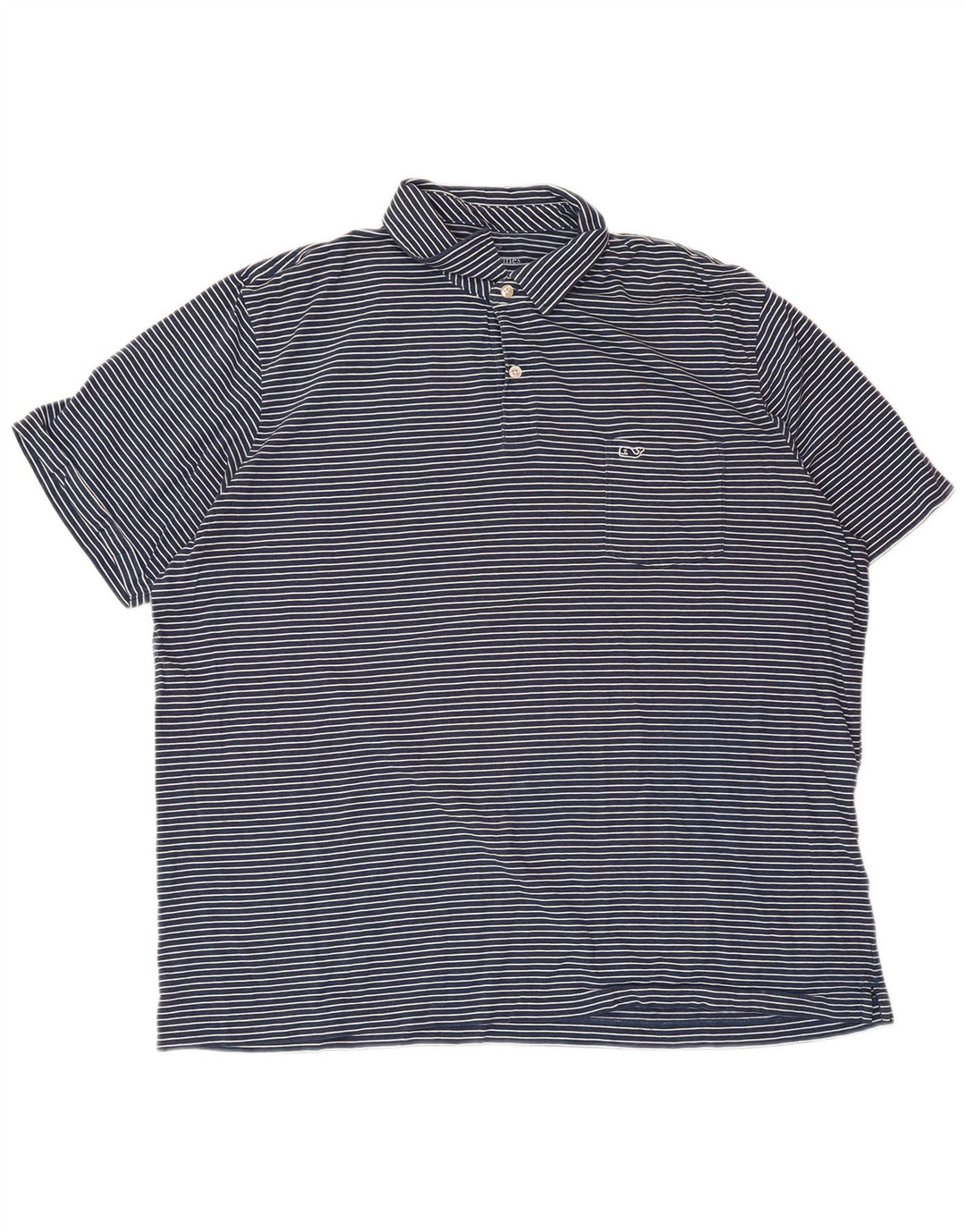 VINEYARD VINES Muška polo majica klasičnog kroja XL tamnoplavi pamuk na pruge
