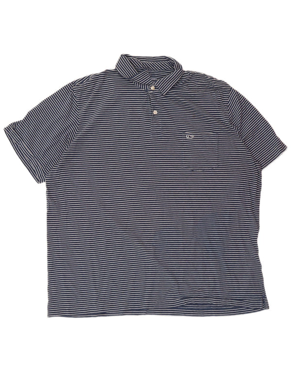 VINEYARD VINES Muška polo majica klasičnog kroja XL tamnoplavi pamuk na pruge