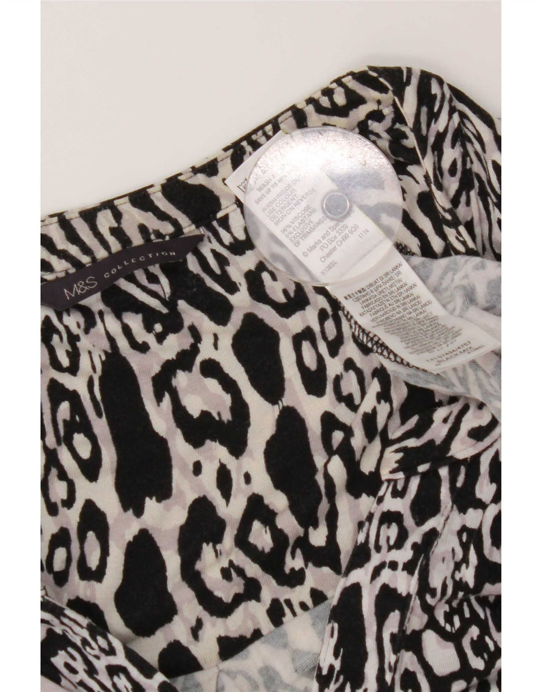 Top ženske bluze Marks & Spencer UK 20 2XL Višebojni životinjski print
