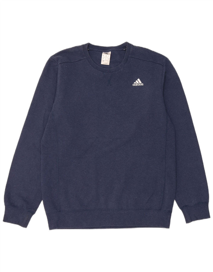 Adidas muška majica s kratkim rukavima srednje tamnoplavi pamuk