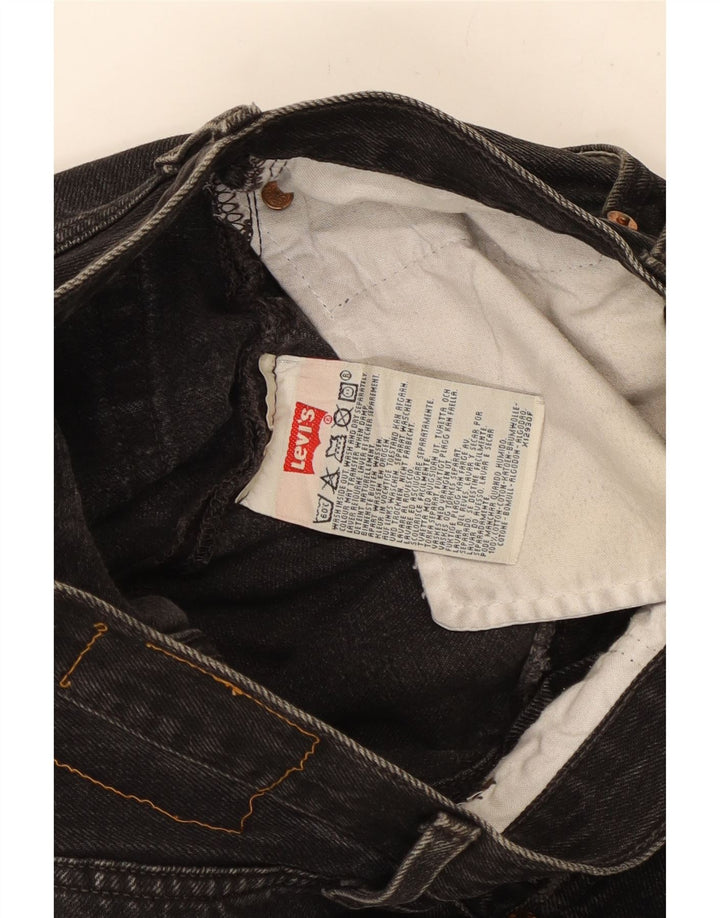 Levi's ženske ravne traperice W28 L28 crni pamuk