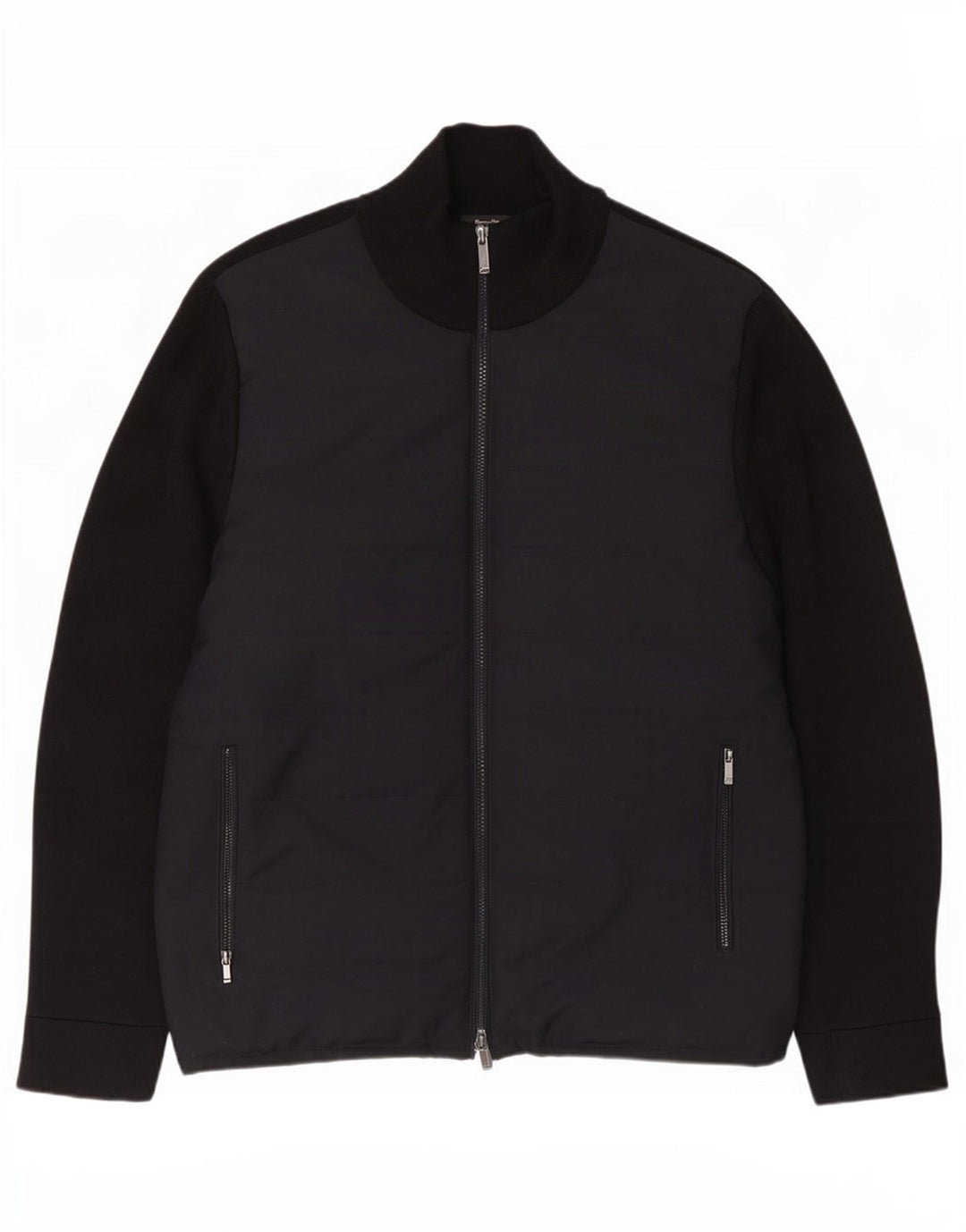 Muška bomber jakna Massimo Dutti UK 42 XL crni pamuk