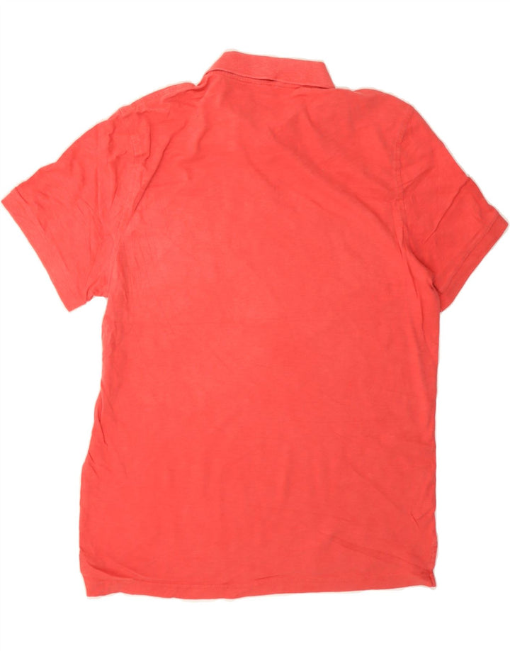 J. CREW Mens Polo Shirt Large Red Cotton Vintage J. Crew and Second-Hand J. Crew from Messina Hembry 
