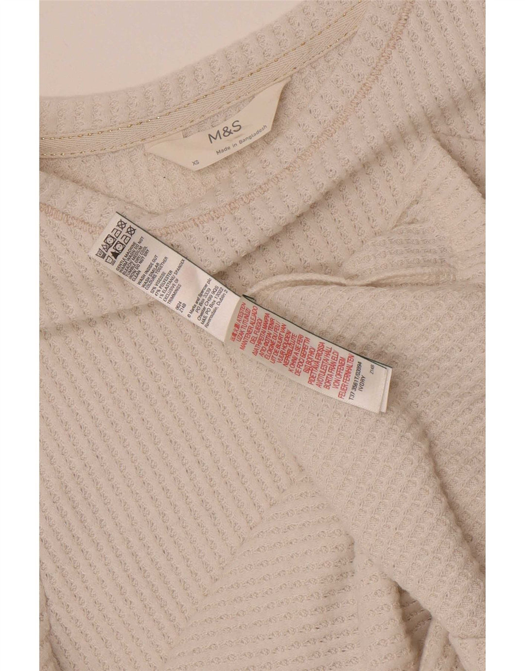 Top ženske bluze Marks & Spencer UK 6 XS Bijela viskoza