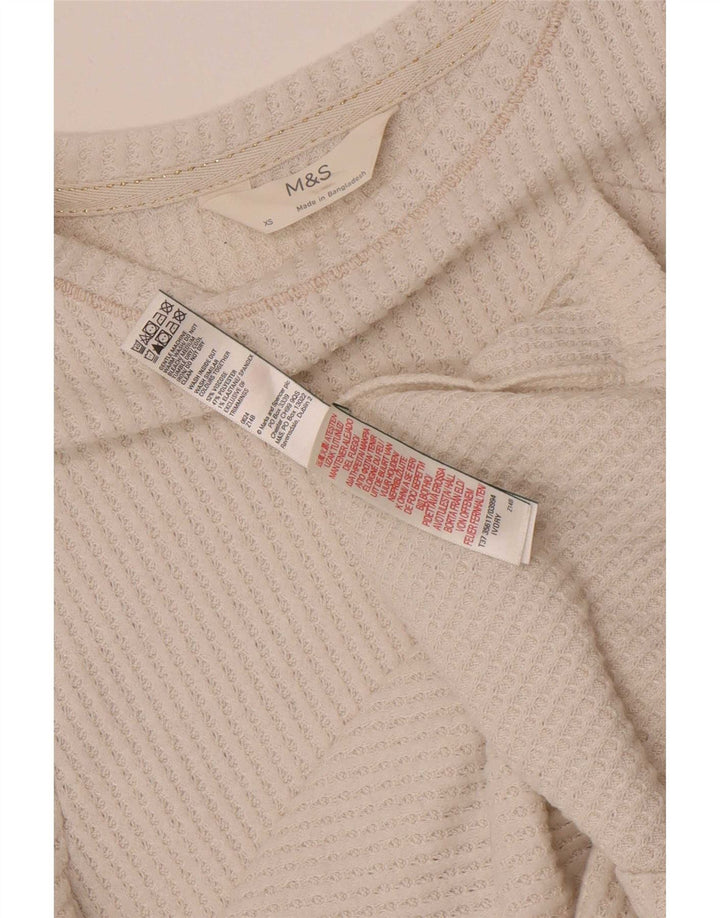 Top ženske bluze Marks & Spencer UK 6 XS Bijela viskoza
