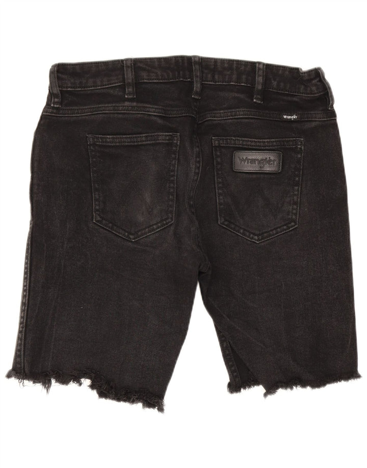 Wrangler ženske kratke traper kratke hlače W30 Srednje crni pamuk