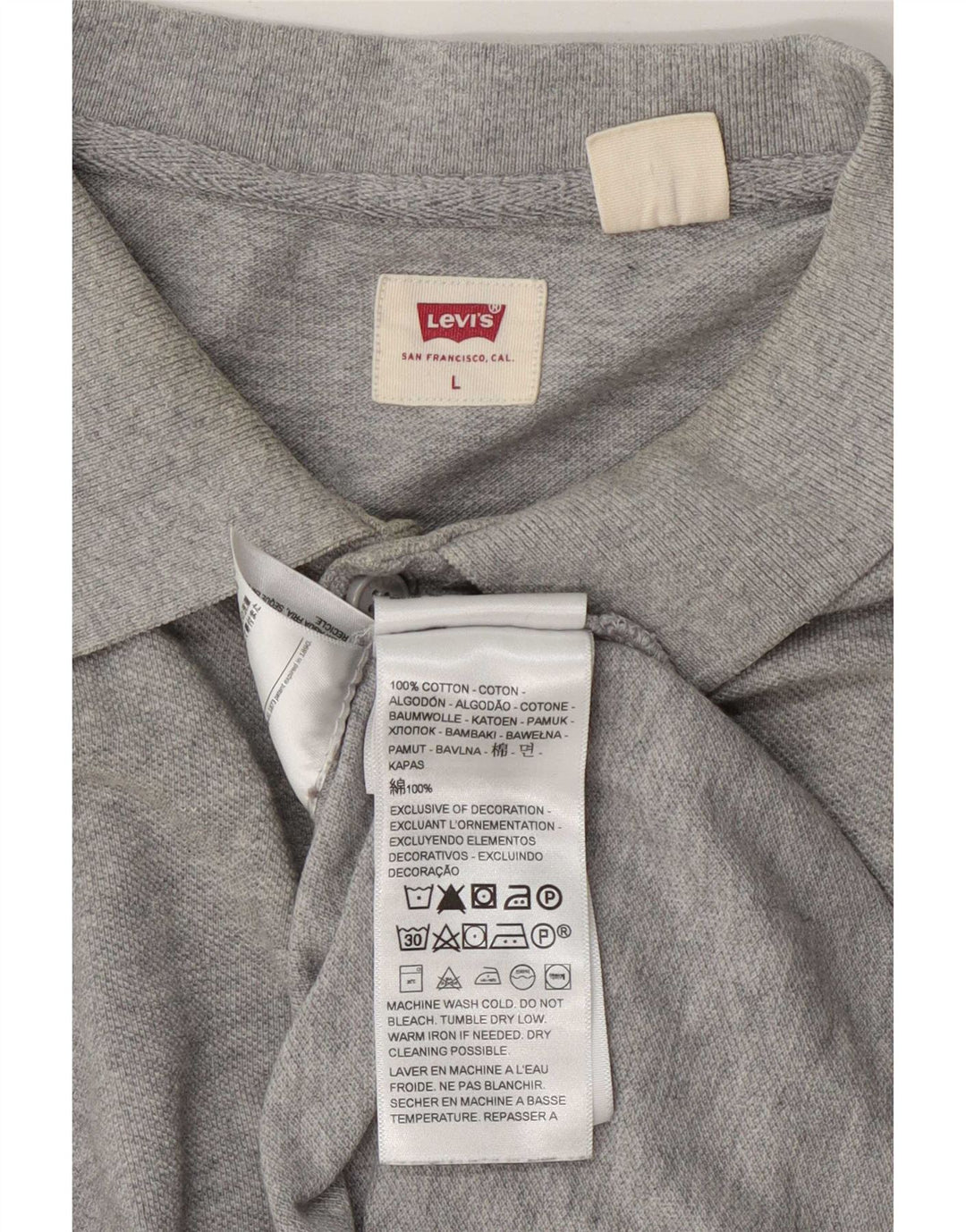 Levi's muška polo majica Large Grey Pamuk