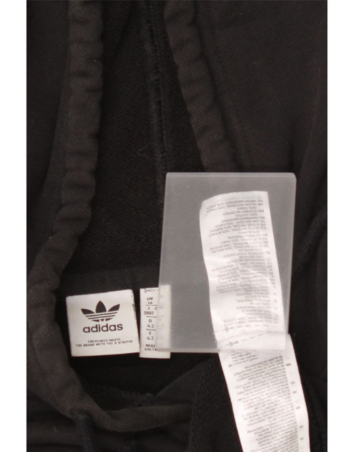 ADIDAS ženska velika majica s kapuljačom UK 16 Veliki crni pamuk