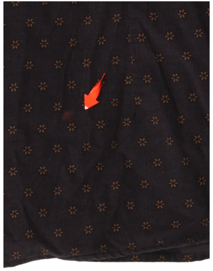 TED BAKER Muška košulja od samta Vel. 6 2XL Mornarsko plava cvjetna pamuk