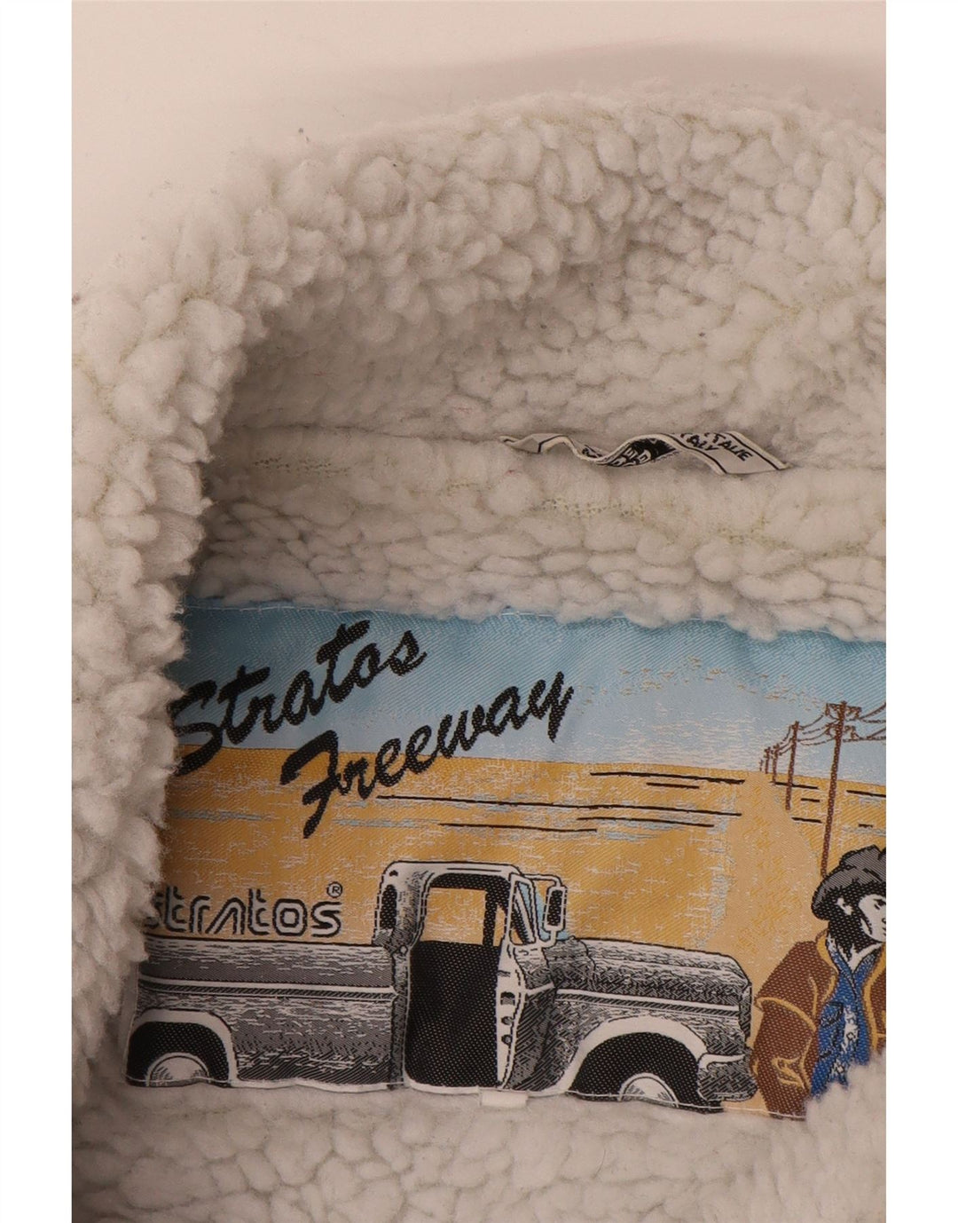 STRATOS muška traper šerpa jakna UK 42 XL plavi pamuk