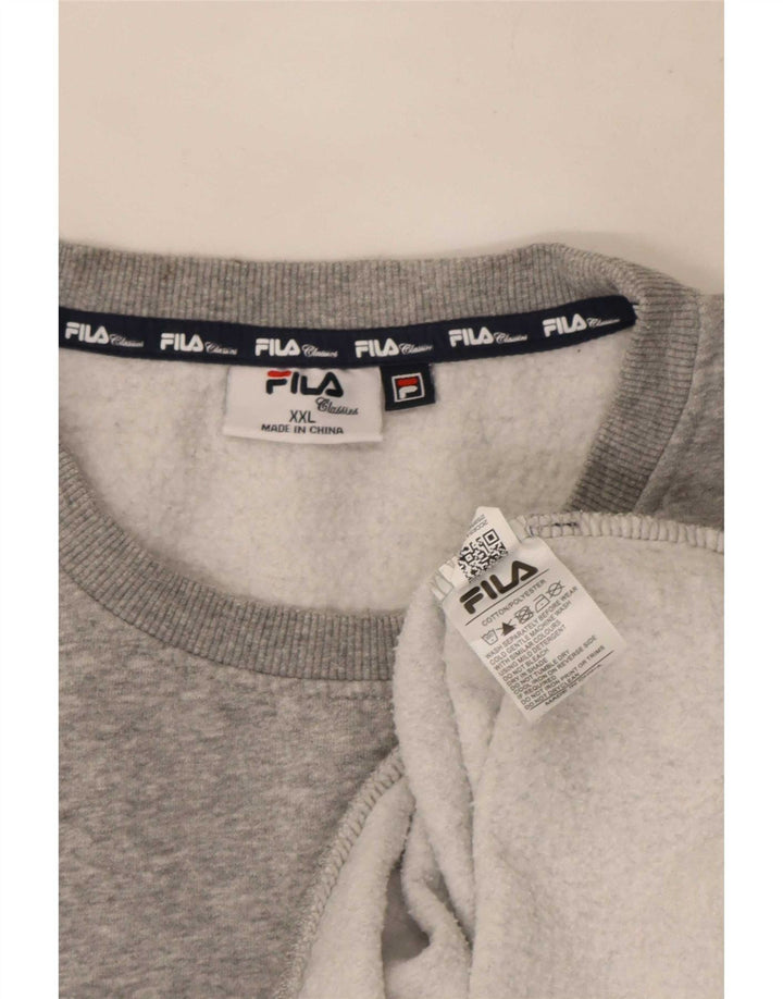Fila muški džemper 2XL sivi flekasti pamuk