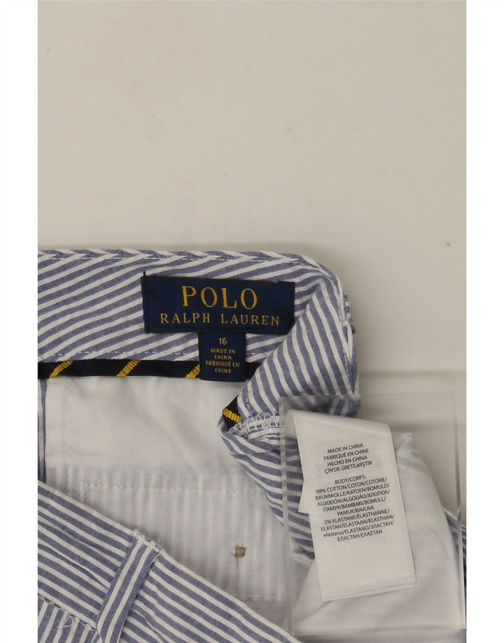 POLO RALPH LAUREN Chino kratke hlače za dječake 15-16 godina W28 tamnoplave pruge