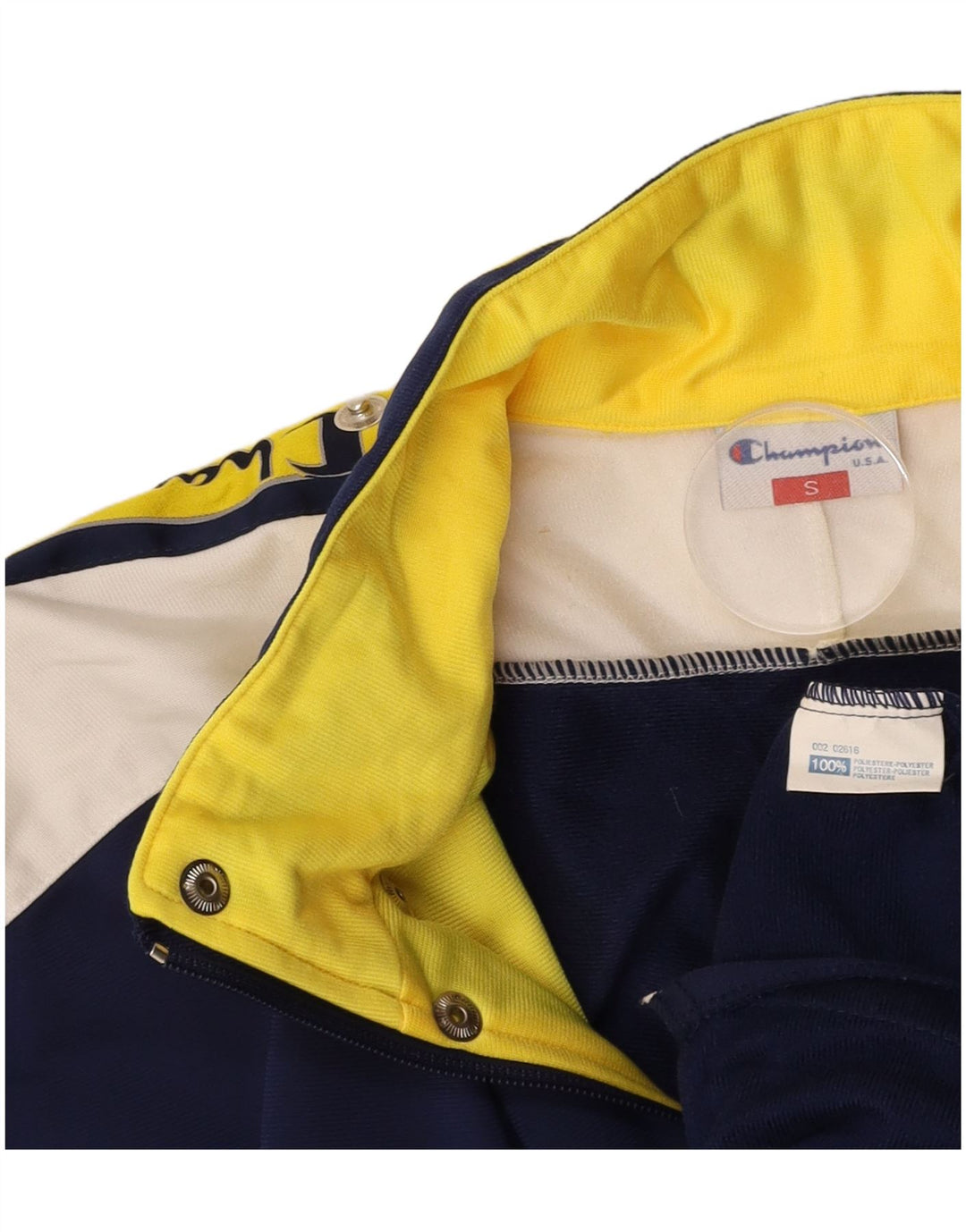 CHAMPION Mens Loose Fit Graphic Tracksuit Top Jacket Small Navy Blue