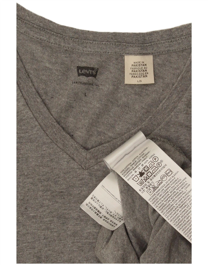 Levi's muška majica kratkih rukava Veliki sivi flekasti pamuk