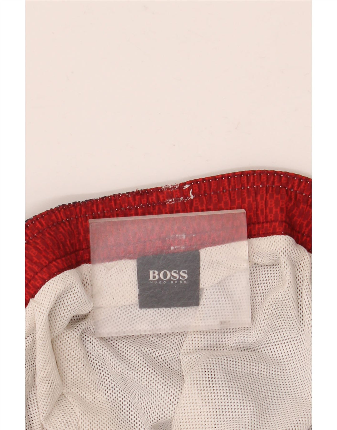 Hugo Boss muške kratke hlače za kupanje s grafičkim motivima srednje tamnoplave geometrijske poliesterske hlače