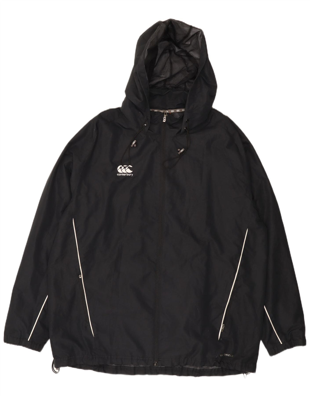 Canterbury muška kišna jakna s kapuljačom UK 46 3XL crni poliester