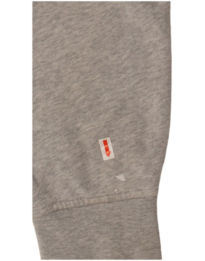 LACOSTE muški pulover s kapuljačom s patentnim zatvaračem, veličina 5, veliki sivi flekasti pamuk