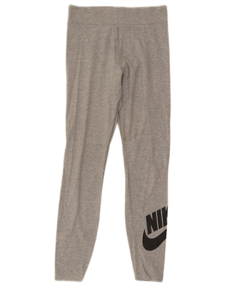 Nike ženske grafičke tajice UK 8 male sive pamučne