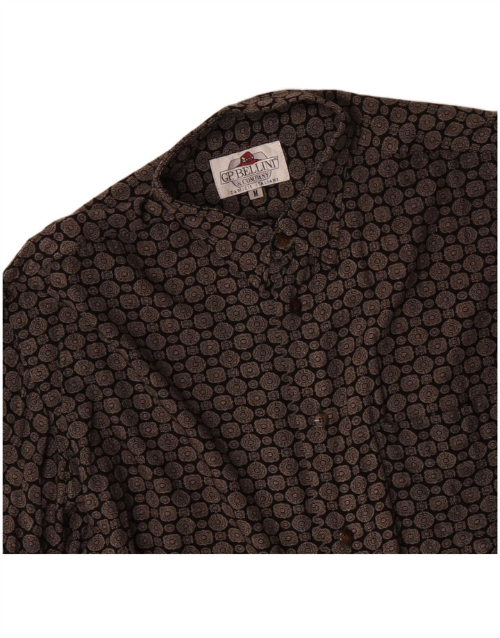 liječnik opće prakse BELLINI & COMPANY Muška košulja srednje crne geometrijske viskoze