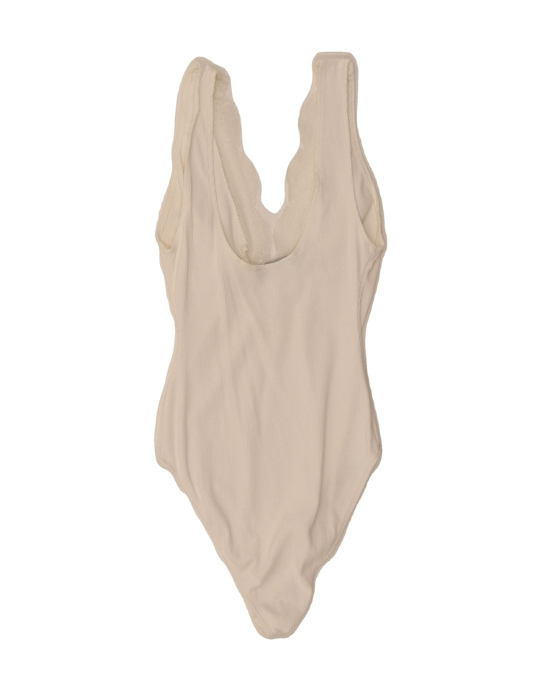 ZARA Womens Sleeveless Bodysuit UK 12 Medium White Vintage Zara and Second-Hand Zara from Messina Hembry 