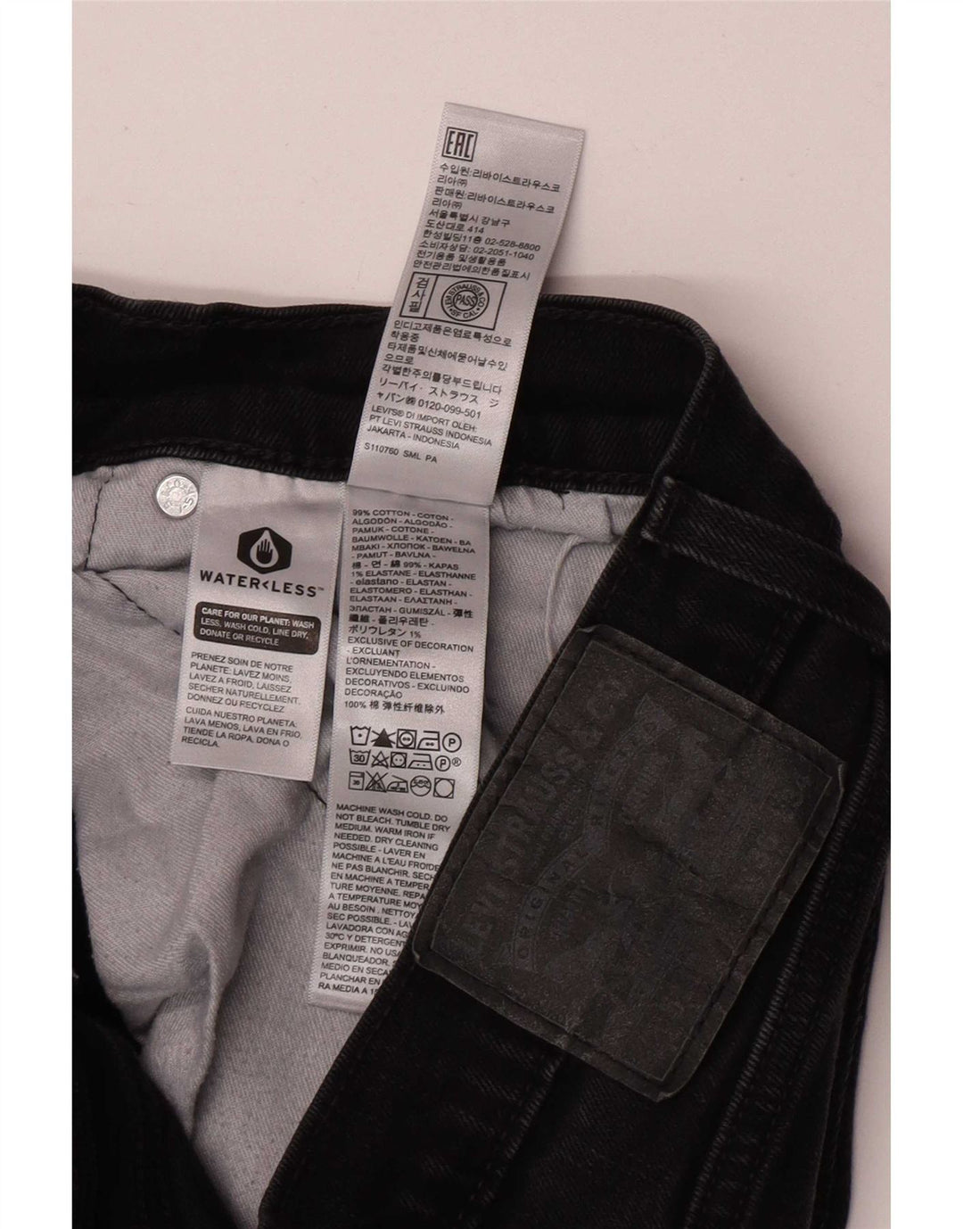 Levi's muške 511 uske traperice W36 L34 crni pamuk