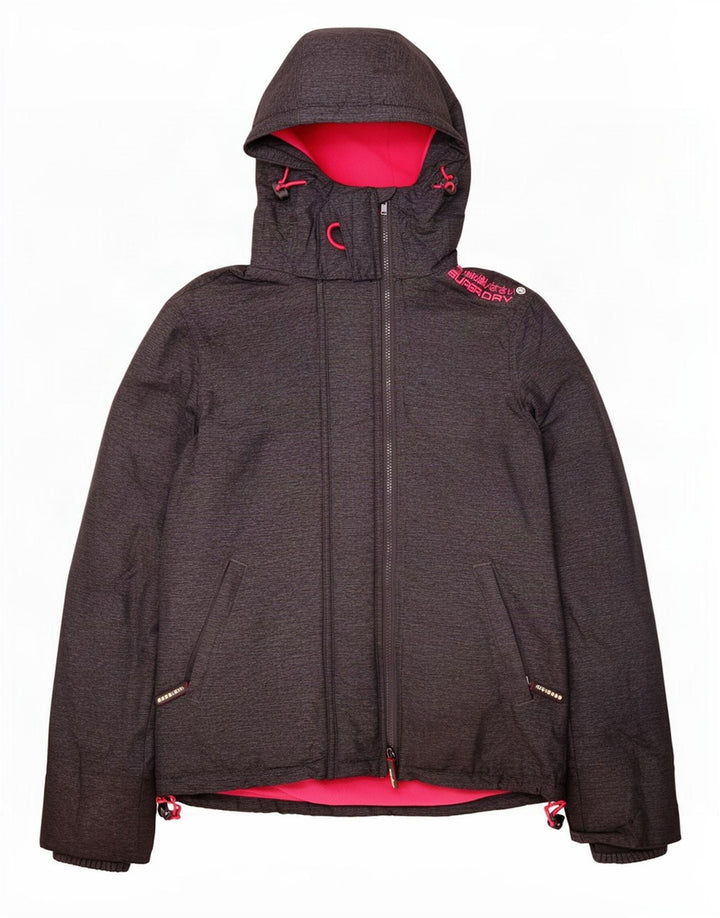 Superdry ženska jakna vjetrovka s kapuljačom UK 14 srednje siva