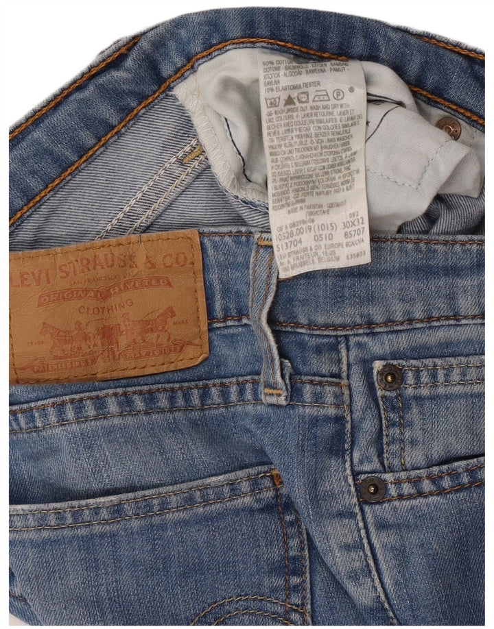 Levi's ženske ravne traperice W30 L30 plavi pamuk